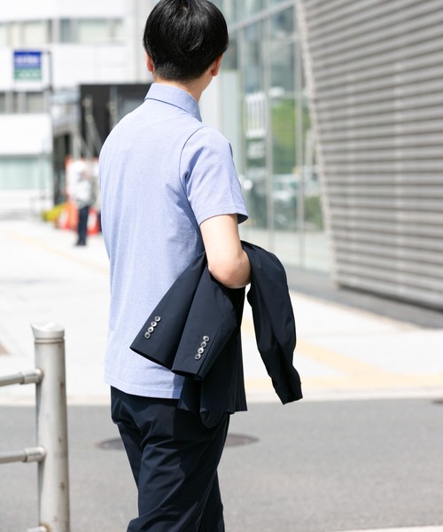 URBAN RESEARCH DOORS(アーバンリサーチドアーズ)の「LIFE STYLE TAILOR ボタンダウン半袖プルオーバー(ポロシャツ・メンズ・ホワイト/ネイビー/ブルー/グリーン・MEDIUM/LARGE)」の7枚目の写真