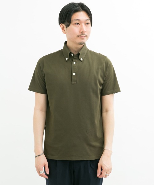URBAN RESEARCH DOORS(アーバンリサーチドアーズ)の「LIFE STYLE TAILOR ボタンダウン半袖プルオーバー(ポロシャツ・メンズ・ホワイト/ネイビー/ブルー/グリーン・MEDIUM/LARGE)」の12枚目の写真