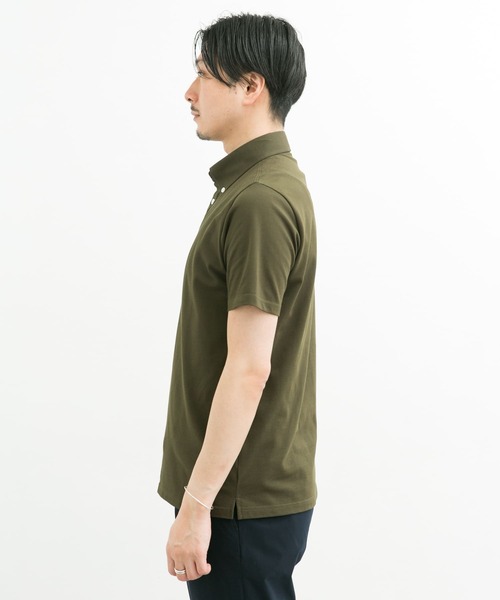 URBAN RESEARCH DOORS(アーバンリサーチドアーズ)の「LIFE STYLE TAILOR ボタンダウン半袖プルオーバー(ポロシャツ・メンズ・ホワイト/ネイビー/ブルー/グリーン・MEDIUM/LARGE)」の13枚目の写真