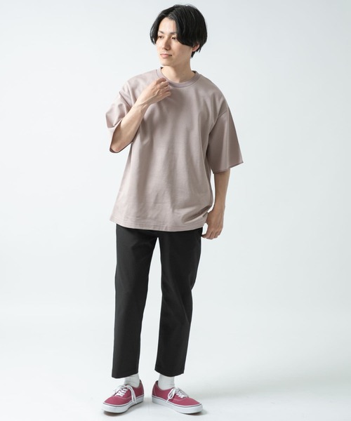 ITEMS URBANRESEARCH（アイテムズ アーバンリサーチ）の「リネン混 ストレッチテーパードパンツ（その他パンツ・メンズ・カーキ/ベージュ/ブラック/グレー・MEDIUM/LARGE）」の8枚目の写真