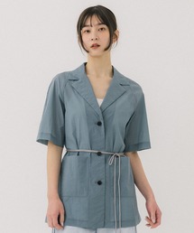 PUBLIC TOKYO | シアーハーフシャツジャケット(シャツ/ブラウス)