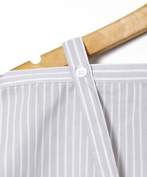 AS KNOW AS PINKY（アズノゥアズピンキー）の「ストラなポチポチブラウス（シャツ/ブラウス・レディース・グレー/サックスブルー・FREE）」の13枚目の写真