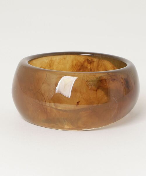 WEGO（ウィゴー）の「WEGO/ボリュームアクリルバングル（ブレスレット・レディース・ブラウン/ベージュ/その他1・FREE）」の5枚目の写真