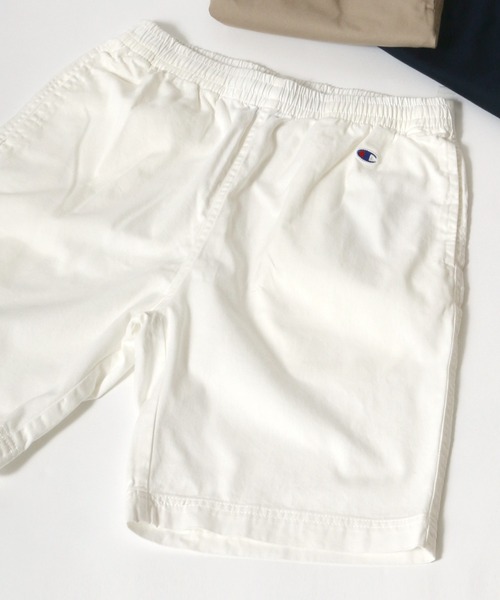 Champion（チャンピオン）の「Champion/チャンピオン ツイル 無地 ショーツ ハーフパンツ（チノパンツ・メンズ・ホワイト/ブラック/ベージュ/ネイビー/カーキ・M/L/XL）」の2枚目の写真