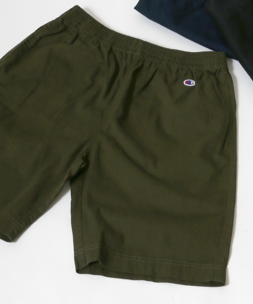 Champion（チャンピオン）の「Champion/チャンピオン ツイル 無地 ショーツ ハーフパンツ（チノパンツ・メンズ・ホワイト/ブラック/ベージュ/ネイビー/カーキ・M/L/XL）」の4枚目の写真