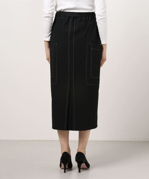 UJOH（ウジョー）の「Ujoh（ウジョ―）タイプベルトタイトスカート（スカート・レディース・ブラック・2）」の2枚目の写真