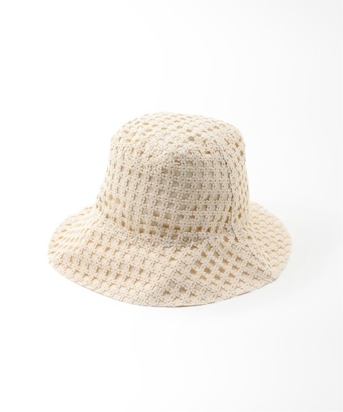 AMOMENTO（アモーメント）の「【AMOMENTO / アモーメント】LACE BUCKET HAT：ハット（ハット・レディース・アイボリー・FREE）」の3枚目の写真