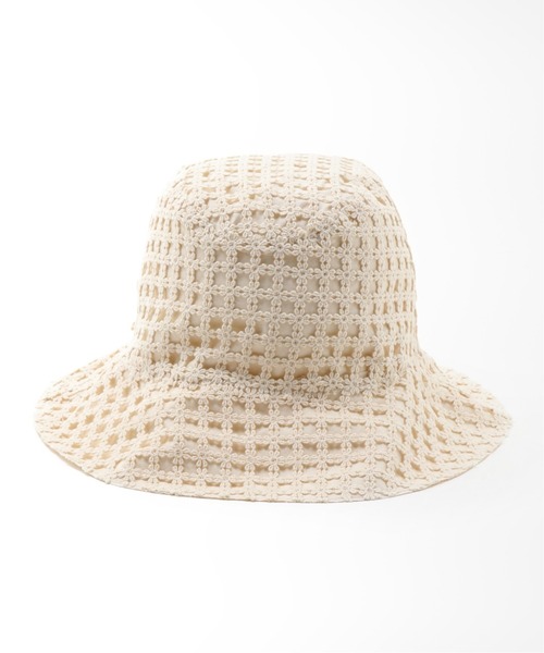 AMOMENTO（アモーメント）の「【AMOMENTO / アモーメント】LACE BUCKET HAT：ハット（ハット・レディース・アイボリー・FREE）」の4枚目の写真