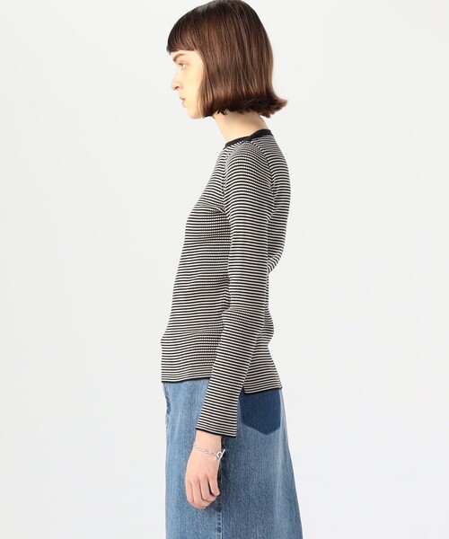 TOMORROWLAND (トゥモローランド)の「コットンリブ ボートネックプルオーバー(ニット/セーター・レディース・ライトブルー/ネイビー/ライトピンク/ライトベージュ/ブルー系その他4・S)」の15枚目の写真