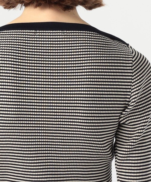 TOMORROWLAND (トゥモローランド)の「コットンリブ ボートネックプルオーバー(ニット/セーター・レディース・ライトブルー/ネイビー/ライトピンク/ライトベージュ/ブルー系その他4・S)」の6枚目の写真