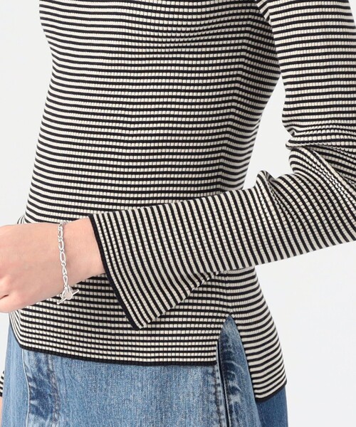 TOMORROWLAND (トゥモローランド)の「コットンリブ ボートネックプルオーバー(ニット/セーター・レディース・ライトブルー/ネイビー/ライトピンク/ライトベージュ/ブルー系その他4・S)」の7枚目の写真