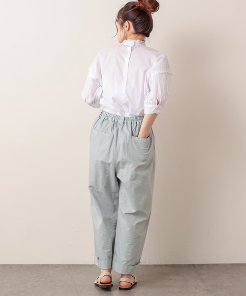 PUAL CE CIN（ピュアルセシン）の「【Du noir・WEB限定】2WAYフリルブラウス（シャツ/ブラウス・レディース・ホワイト/ブルー/ブラック・FREE）」の12枚目の写真