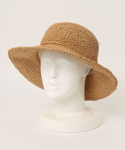 natural couture（ナチュラルクチュール）の「こま編みハット（ハット・レディース・ベージュ/アイボリー・FREE）」の6枚目の写真