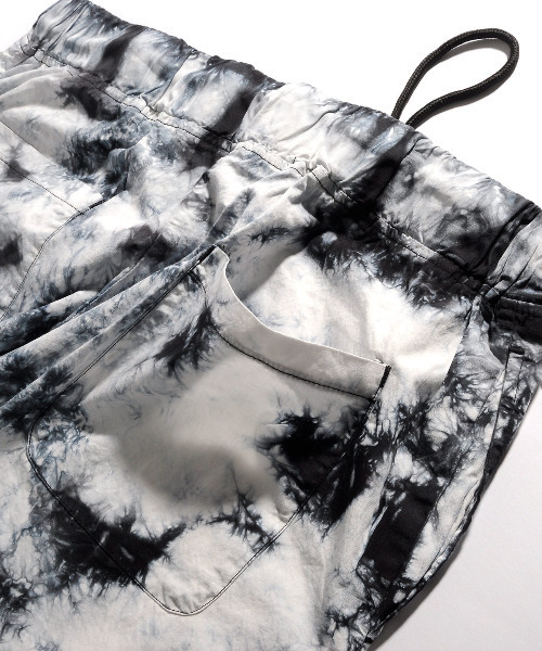【セール】【neos -addictive design-】ルーズシルエット ムラ染め ポケ付きTシャツ×ハーフパンツ セットアップ（Tシャツ/カットソー）｜neos（ネオス）