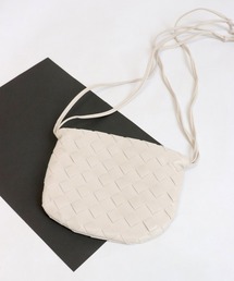 メッシュレザー ミニショルダーバッグ