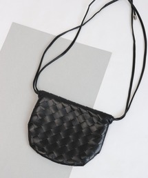 メッシュレザー ミニショルダーバッグ