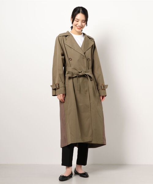 EMODA(エモダ)の「TUCK PLEATS TRENCH CO(その他アウター EMODA(エモダ)の「TUCK PLEATS TRENCH CO(その他アウター