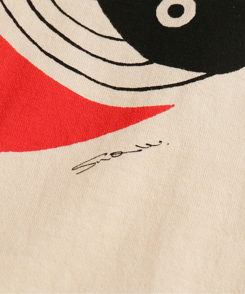 Cloveru（クローバル）の「【CLOVERU/クローバル】WHALE LOVE Tシャツ（Tシャツ/カットソー・メンズ・ナチュラル・X-LARGE/XX-LARGE）」の5枚目の写真