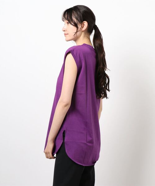 LOWRYS FARM（ローリーズファーム）の「ＢＡＳＩＣロングノースリーブ　948769（Tシャツ/カットソー・レディース・パープル/オレンジ/オフホワイト/チャコールグレー・FREE）」の16枚目の写真