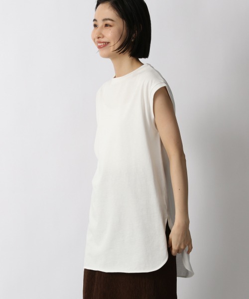 LOWRYS FARM（ローリーズファーム）の「ＢＡＳＩＣロングノースリーブ　948769（Tシャツ/カットソー・レディース・パープル/オレンジ/オフホワイト/チャコールグレー・FREE）」の2枚目の写真