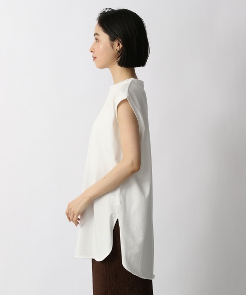 LOWRYS FARM（ローリーズファーム）の「ＢＡＳＩＣロングノースリーブ　948769（Tシャツ/カットソー・レディース・パープル/オレンジ/オフホワイト/チャコールグレー・FREE）」の6枚目の写真