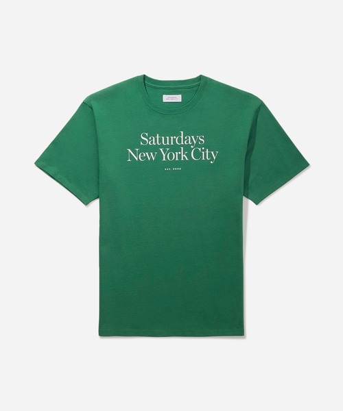 Saturdays NYC(サタデーズ ニューヨークシティ )の「Miller Standard SS Tee(Tシャツ/カットソー・メンズ・グリーン・S/X-SMALL/L/XL/M)」の1枚目の写真