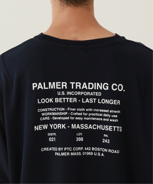 JOURNAL STANDARD relume（ジャーナルスタンダード　レリューム）の「【PALMER for relume】SLOUCHY P/O Tシャツ１（Tシャツ/カットソー・メンズ・ホワイト/ネイビー・M/L）」の3枚目の写真