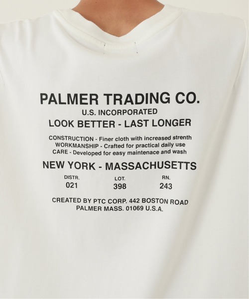 JOURNAL STANDARD relume（ジャーナルスタンダード　レリューム）の「【PALMER for relume】SLOUCHY P/O Tシャツ１（Tシャツ/カットソー・メンズ・ホワイト/ネイビー・M/L）」の4枚目の写真