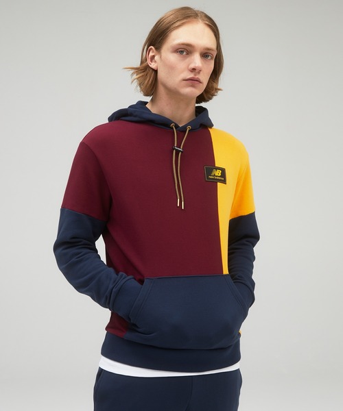 NEW BALANCE(ニューバランス)の「NB Athletics Higher Learning スウェットフーディー(パーカー・メンズ・ホワイト/ブルー系その他/バーガンディー/ブラック系その他・SMALL/MEDIUM/LARGE/X-LARGE/XX-LARGE)」の4枚目の写真