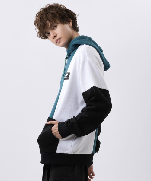 NEW BALANCE(ニューバランス)の「NB Athletics Higher Learning スウェットフーディー(パーカー・メンズ・ホワイト/ブルー系その他/バーガンディー/ブラック系その他・SMALL/MEDIUM/LARGE/X-LARGE/XX-LARGE)」の8枚目の写真