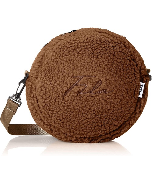 FILA(フィラ)の「【FILA/フィラ】筆記体刺繍 ボアフリース ラウンドショルダーバッグ(ショルダーバッグ・レディース・チャコールグレー/ベージュ/ブラウン/スモークピンク・FREE)」の1枚目の写真