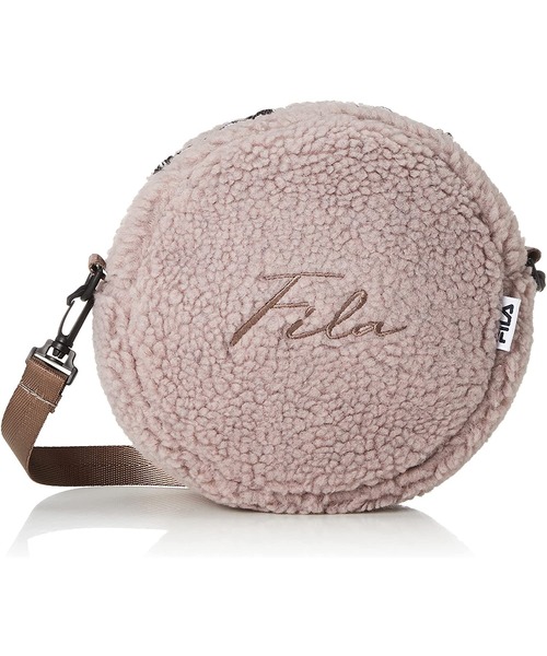 FILA(フィラ)の「【FILA/フィラ】筆記体刺繍 ボアフリース ラウンドショルダーバッグ(ショルダーバッグ・レディース・チャコールグレー/ベージュ/ブラウン/スモークピンク・FREE)」の4枚目の写真