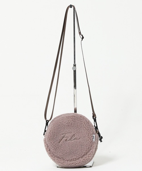 FILA(フィラ)の「【FILA/フィラ】筆記体刺繍 ボアフリース ラウンドショルダーバッグ(ショルダーバッグ・レディース・チャコールグレー/ベージュ/ブラウン/スモークピンク・FREE)」の15枚目の写真