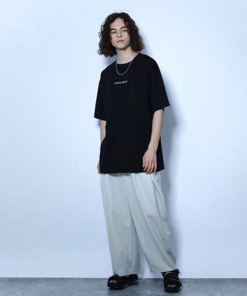 HARE(ハレ)の「ツイルワイドテーパードパンツ(HARE)(その他パンツ・メンズ・ブラック/ベージュ/グレー・SMALL/MEDIUM)」の8枚目の写真