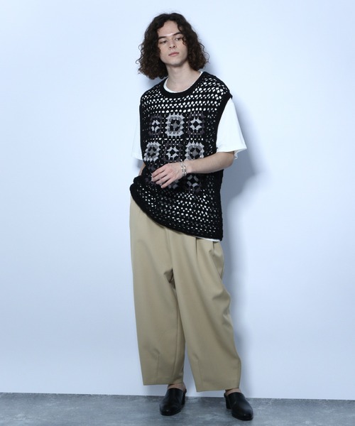 HARE(ハレ)の「ツイルワイドテーパードパンツ(HARE)(その他パンツ・メンズ・ブラック/ベージュ/グレー・SMALL/MEDIUM)」の11枚目の写真