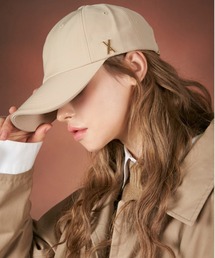 VARZAR | 【VARZAR】GOLD STUD OVER FIT BALL CAP / バザール ゴールド スタッズ ロゴ オーバーフィット ベースボール キャップ(キャップ)