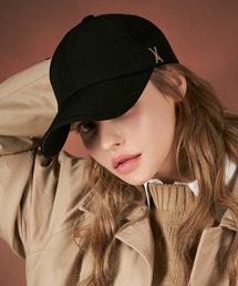 VARZAR | 【VARZAR】GOLD STUD OVER FIT BALL CAP / バザール ゴールド スタッズ ロゴ オーバーフィット ベースボール キャップ(キャップ)