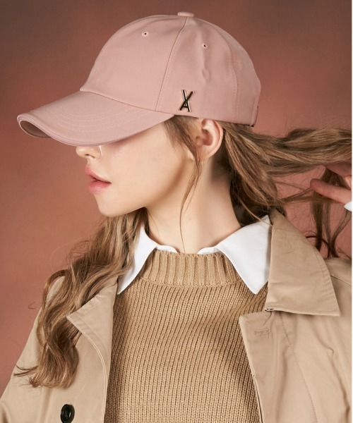 VARZAR（バザール）の「【VARZAR】GOLD STUD OVER FIT BALL CAP / バザール ゴールド スタッズ ロゴ オーバーフィット ベースボール キャップ（キャップ・レディース・ベージュ/ピンク/ブラック・FREE）」の15枚目の写真