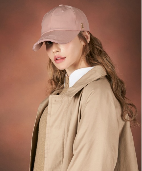 VARZAR（バザール）の「【VARZAR】GOLD STUD OVER FIT BALL CAP / バザール ゴールド スタッズ ロゴ オーバーフィット ベースボール キャップ（キャップ・レディース・ベージュ/ピンク/ブラック・FREE）」の17枚目の写真