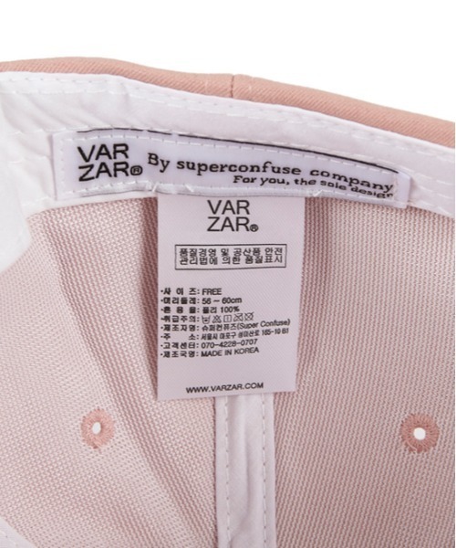 VARZAR（バザール）の「【VARZAR】GOLD STUD OVER FIT BALL CAP / バザール ゴールド スタッズ ロゴ オーバーフィット ベースボール キャップ（キャップ・レディース・ベージュ/ピンク/ブラック・FREE）」の22枚目の写真