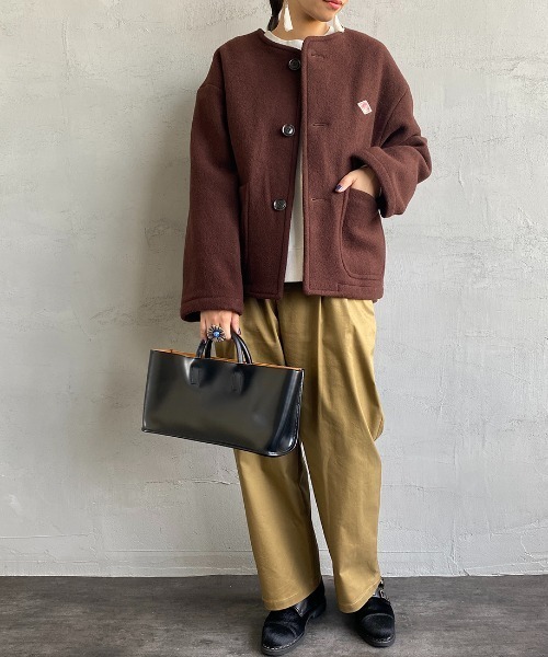 DANTON ノーカラージャケット ブラウン 42サイズ 美品 楽天市場】2025