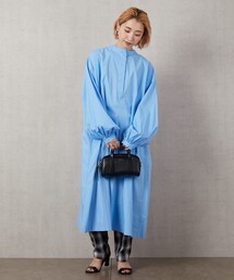 【WEB限定】ボリュームシャツバルーンスリーブワンピース