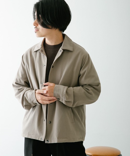 ITEMS URBANRESEARCH(アイテムズ アーバンリサーチ)の「総裏TRコーチジャケット(その他アウター・メンズ・ブルー/ベージュ/ブラック/チャコールグレー・LARGE/MEDIUM)」の3枚目の写真