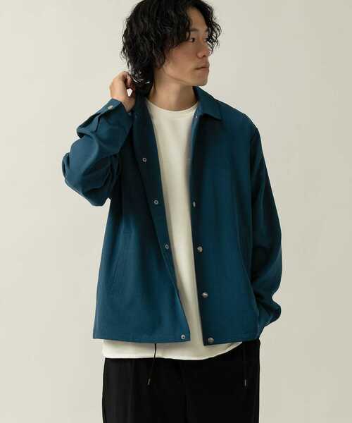 ITEMS URBANRESEARCH(アイテムズ アーバンリサーチ)の「総裏TRコーチジャケット(その他アウター・メンズ・ブルー/ベージュ/ブラック/チャコールグレー・LARGE/MEDIUM)」の4枚目の写真