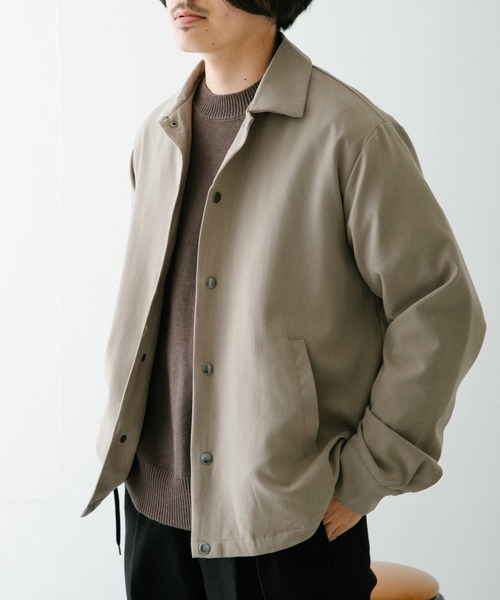 ITEMS URBANRESEARCH(アイテムズ アーバンリサーチ)の「総裏TRコーチジャケット(その他アウター・メンズ・ブルー/ベージュ/ブラック/チャコールグレー・LARGE/MEDIUM)」の12枚目の写真