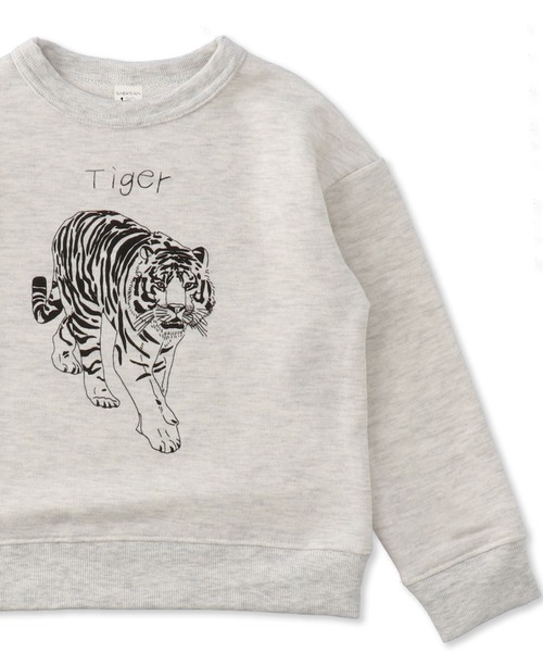 SUNDAYS SUN（サンデイズ サン）の「WEB限定 グラフィックトレーナー（スウェット・キッズ・ライトグレー系1/ライトグレー系2/グレー系1/グレー系2/ブラウン系その他/ブラウン系その他2/ダークブラウン系/アイボリー系1/アイボリー系2/アイボリー系3/アイボリー系4/グリーン系その他/ネイビー系1/ネイビー系2/イエロー系その他/ピンク系その他・80ｃｍ/90cm/100cm/110cm/120cm/130cm/140cm）」の3枚目の写真