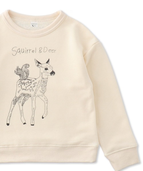 SUNDAYS SUN（サンデイズ サン）の「WEB限定 グラフィックトレーナー（スウェット・キッズ・ライトグレー系1/ライトグレー系2/グレー系1/グレー系2/ブラウン系その他/ブラウン系その他2/ダークブラウン系/アイボリー系1/アイボリー系2/アイボリー系3/アイボリー系4/グリーン系その他/ネイビー系1/ネイビー系2/イエロー系その他/ピンク系その他・80ｃｍ/90cm/100cm/110cm/120cm/130cm/140cm）」の9枚目の写真