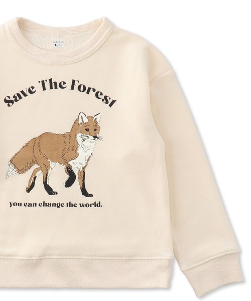 SUNDAYS SUN（サンデイズ サン）の「WEB限定 グラフィックトレーナー（スウェット・キッズ・ライトグレー系1/ライトグレー系2/グレー系1/グレー系2/ブラウン系その他/ブラウン系その他2/ダークブラウン系/アイボリー系1/アイボリー系2/アイボリー系3/アイボリー系4/グリーン系その他/ネイビー系1/ネイビー系2/イエロー系その他/ピンク系その他・80ｃｍ/90cm/100cm/110cm/120cm/130cm/140cm）」の11枚目の写真