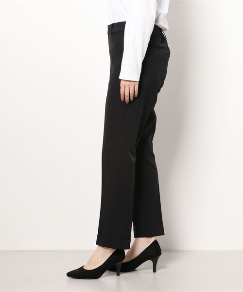 m.f.editorial(エムエフエディトリアル)の「エムエフエディトリアルレディース/m.f.editorial:Women ダブルクロス セットアップ テーパードパンツ 黒 (セットアップジャケット・スカートございます)(スーツパンツ・レディース・ブラック・LARGE/S/MEDIUM)」の3枚目の写真
