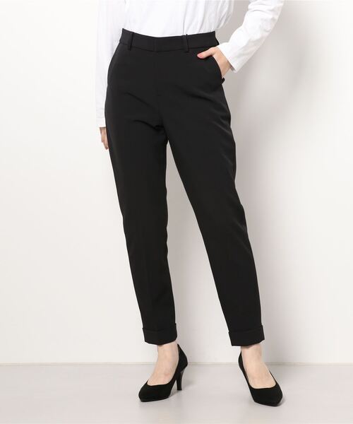 m.f.editorial(エムエフエディトリアル)の「エムエフエディトリアルレディース/m.f.editorial:Women ダブルクロス セットアップ テーパードパンツ 黒 (セットアップジャケット・スカートございます)(スーツパンツ・レディース・ブラック・LARGE/S/MEDIUM)」の13枚目の写真